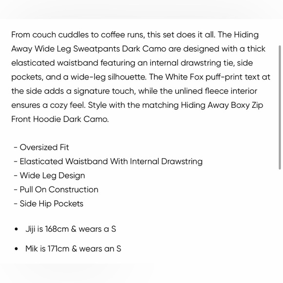 WHITE FOX SWEATSET - Picture 6 of 7